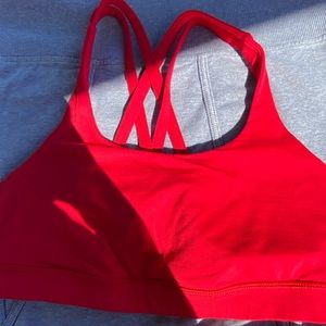 Red lululemon bra
